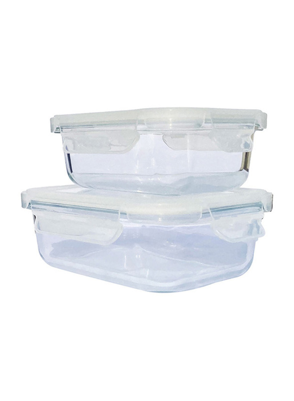 Sunray Food Container, 370ml, Clear