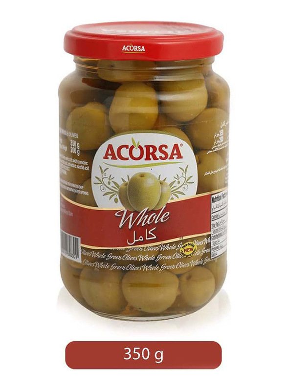 Acorsa Whole Green Olives Pickles, 350g