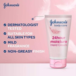 Johnson & Johnson 24 Hour Moisture Hand Cream, 75ml