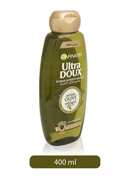 Garnier Ultra Doux Mythic Olive Nourished Shampoo for Dry Hair, 400ml