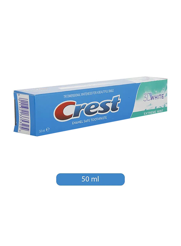 Crest 3D White Toothpaste, 50 ml