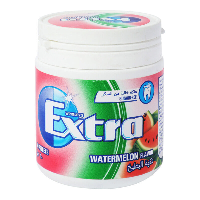 

Wrigley's Extra Watermelon Flavor Sugar Free Chewing Gum, 60 Fillets
