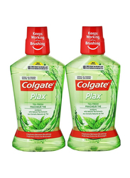 Colgate Plax Fresh Tea Mouthwash - 500 ml (2 Pack)