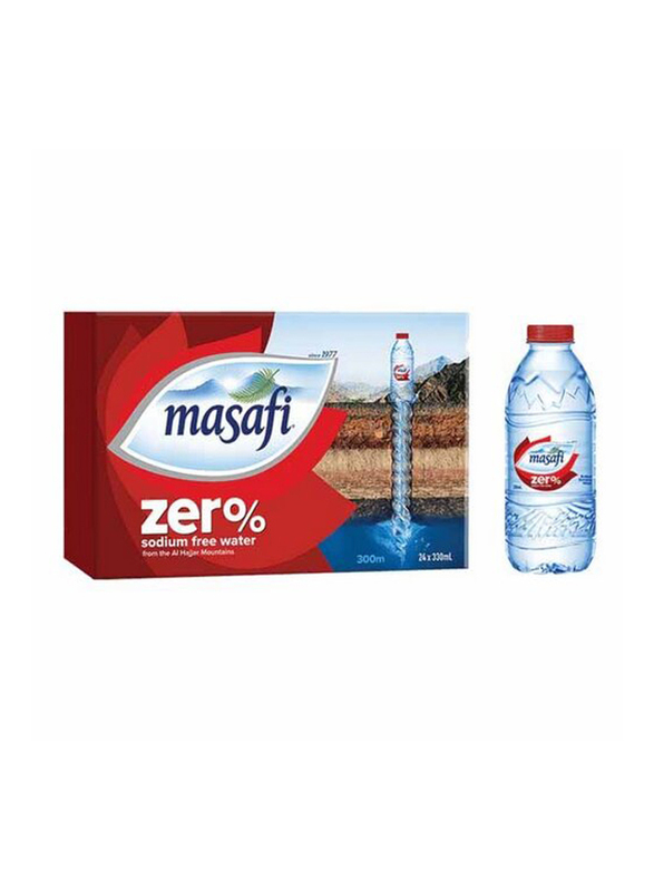 Masafi Zero Sodium Free Water, 24 x 330ml