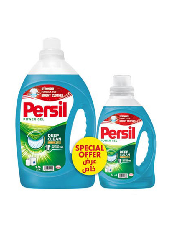 Persil Power Gel Laundry Detergent with Deep Clean Technology, 2.9 Liters + 1 Liter