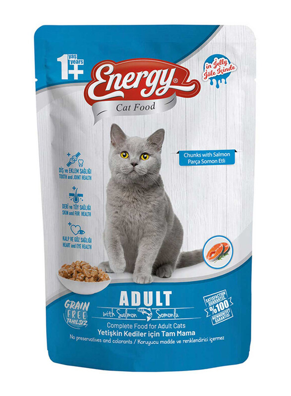 

Energy Adult Wet Cat Food With Salmon, 85g