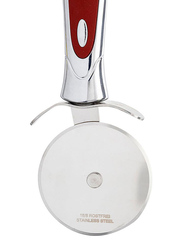 Aura Stainless Steel Pizza Cutters, Red/Silver