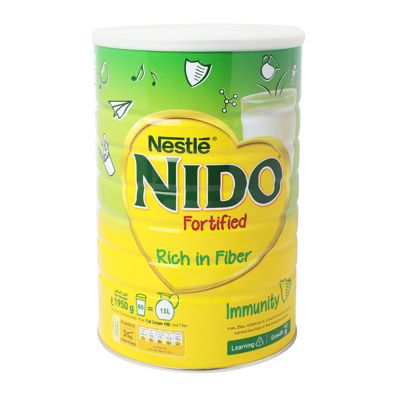 Nestle Nido Fortified Rich in Fiber Milk Powder, 1950g