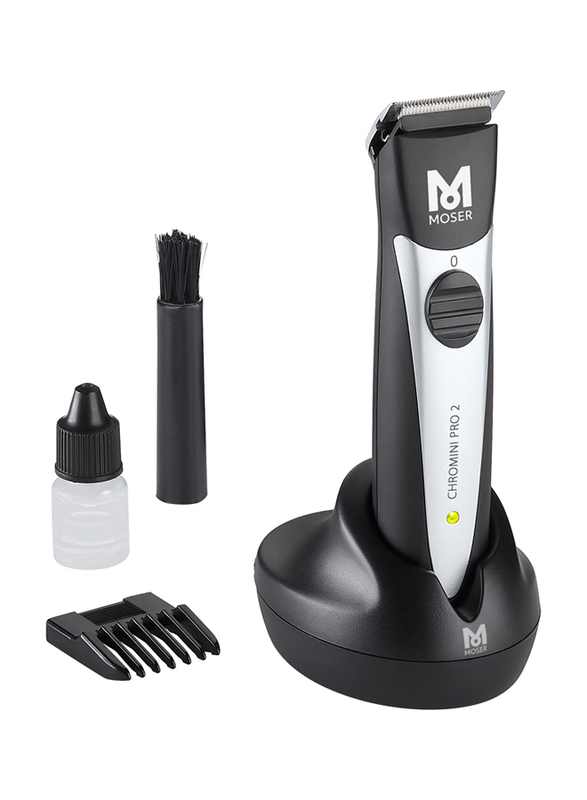 Moser Professional Cordless Trimmer, Black/Silver