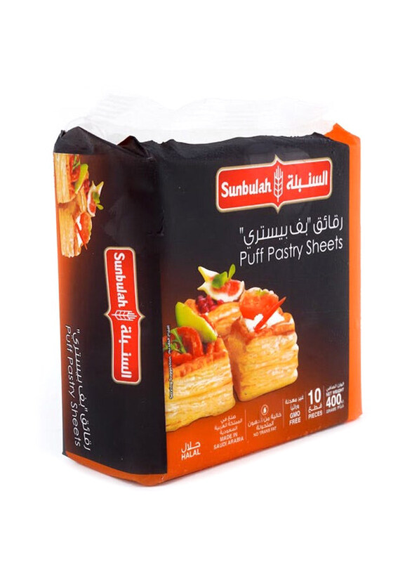

Sunbulah Puff Pastry Squares, 10 Pieces, 400g