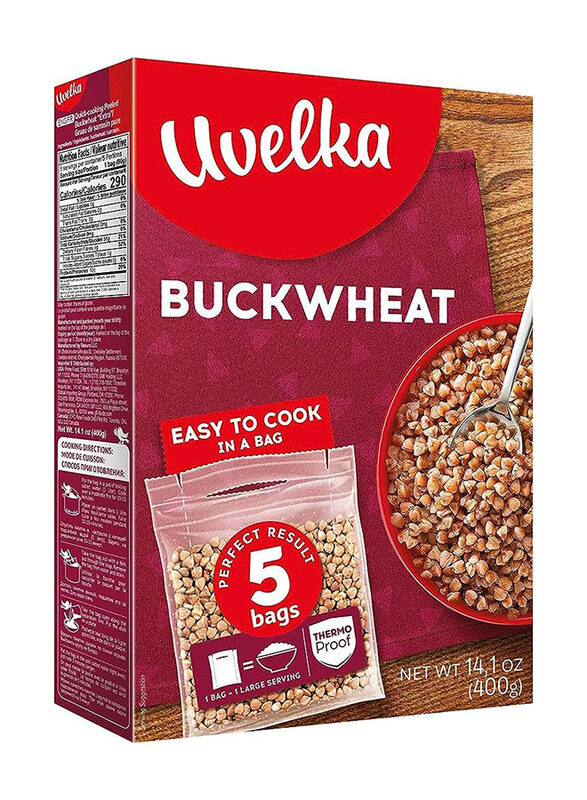 

Uvelka Buckwheat In Bags, 5 x 80g
