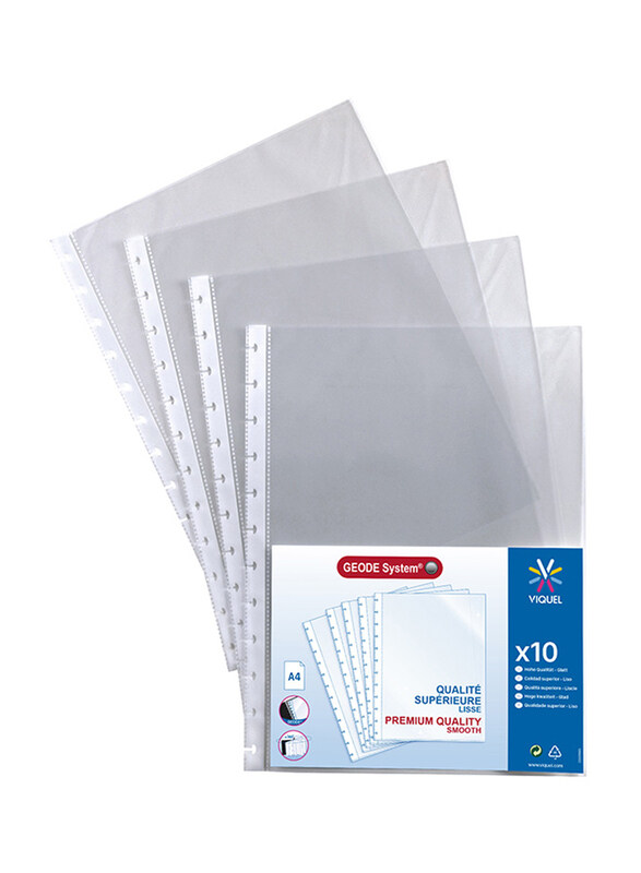 

Viquel Geode Smooth Polypropylene Filing, 10 Pieces, White