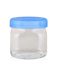 Borgonovo Glass Storage Jar, Clear/Blue, 750ml