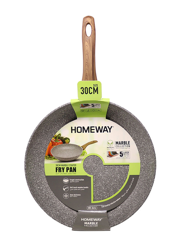 Homeway Marble Frypan Forged - 30Cm