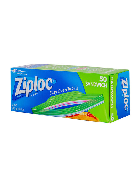 

SC Johnson Ziploc Sandwich Bags - 50 Pieces