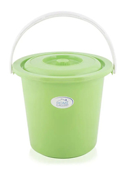 Welltex Bucket with Lid, 4.5 Gallons, Green