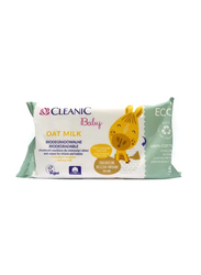 Cleanic Baby Wipe Oat Milk, 50 Pieces