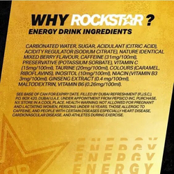 Rockstar Energy Drink, Original, 6 x 250ml