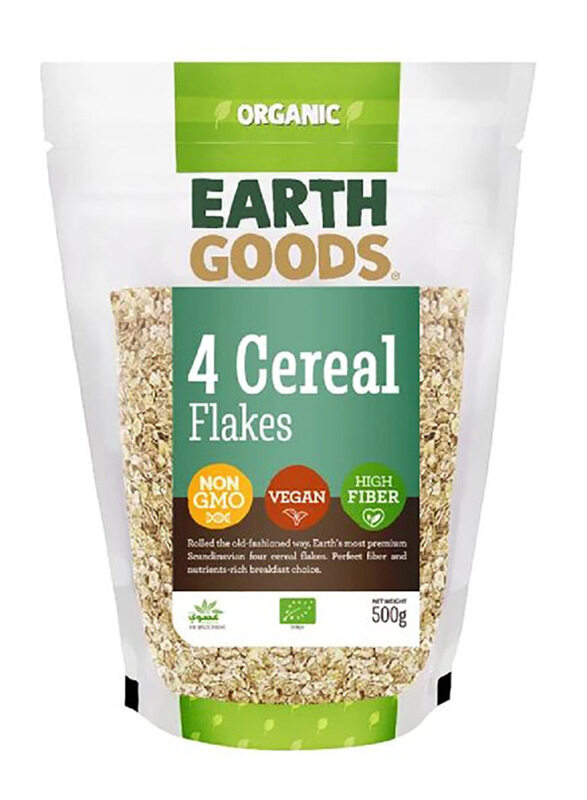 

Earth Goods Organic 4 Cereal Flakes, 500g