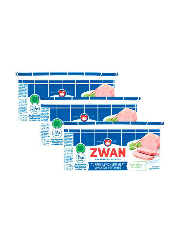 

Zwan Turkey Luncheon Meat, 3 x 200g