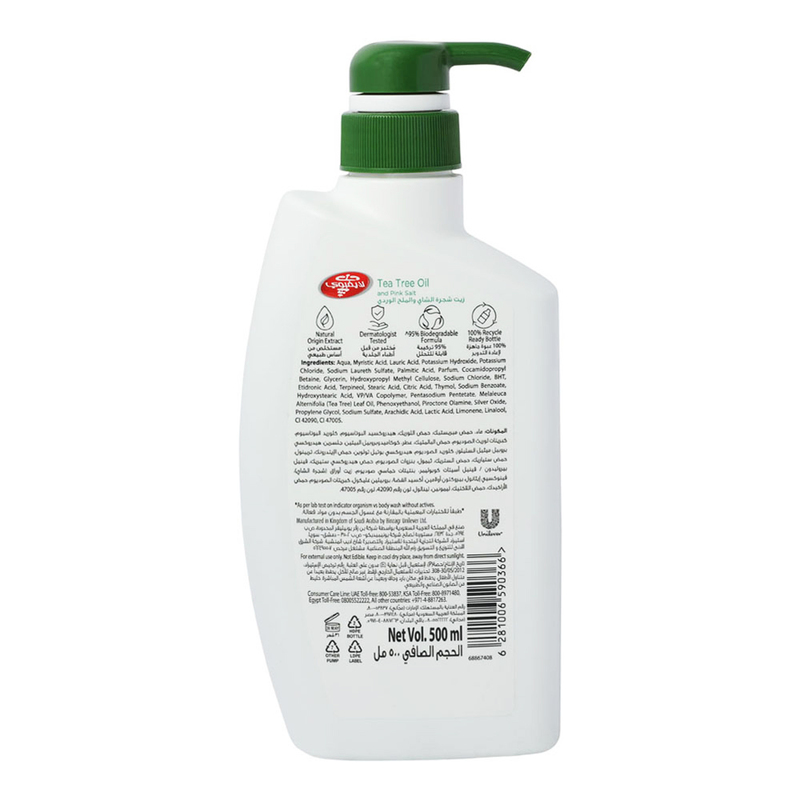 Lifebuoy Tea Tree Oil Antibacterial Bodywash, 500ml