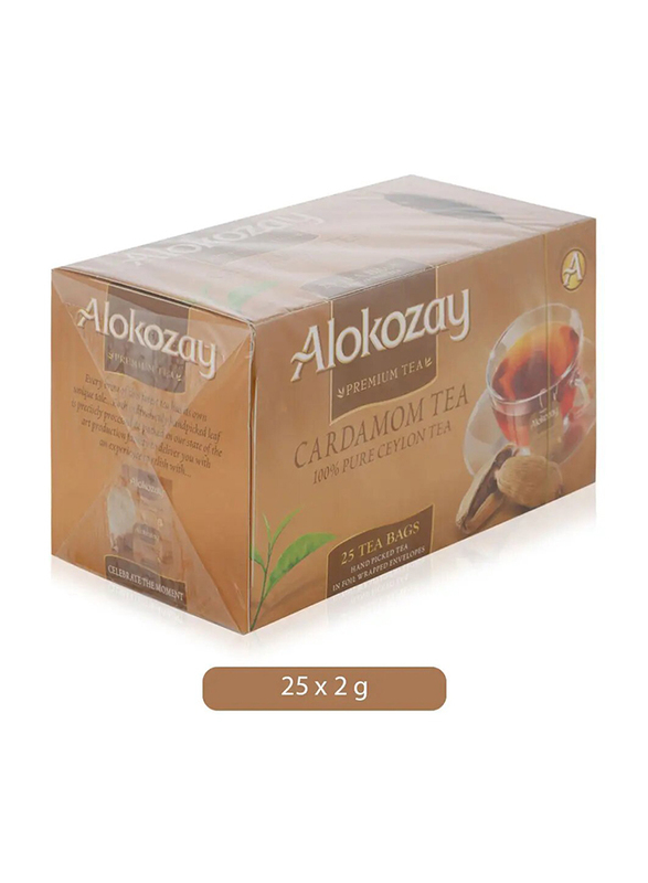 Alokozay Heat Seal Sachets Cardamom Tea Bags - 25 Bags