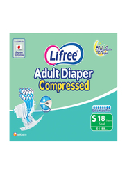 Lifree Adult Diapers Tape, Size Small, 18 Count