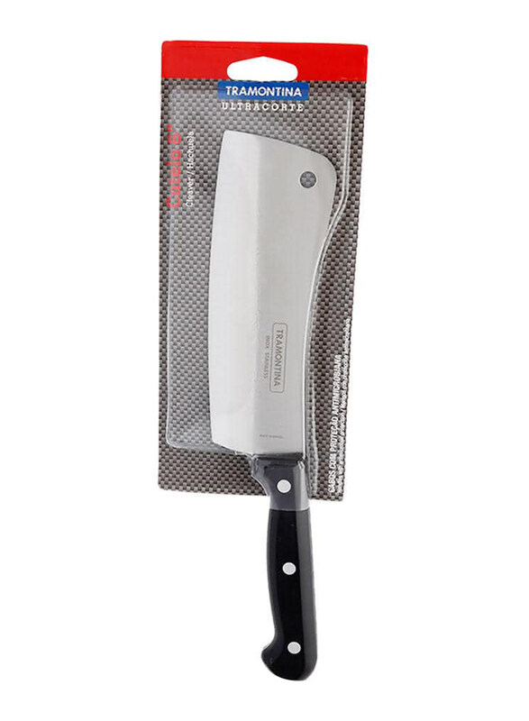 

Tramontina 6-inch Ultracorte Cleaver, Silver/Black