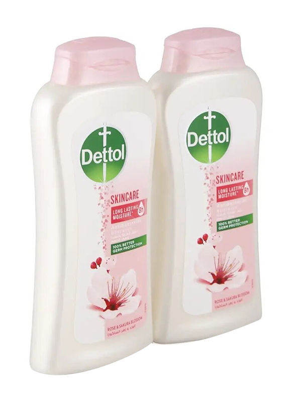 Dettol Skincare Antibacterial Bodywash, 2 x 250ml