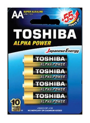 Toshiba Battery AA - Alpha Super Power Battery - 4 Pieces