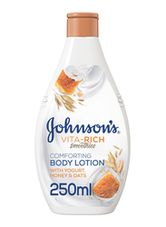 Johnson's Vita-Rich Smoothies Comforting Body Lotion with Yogurt/Honey/Oats, 250ml