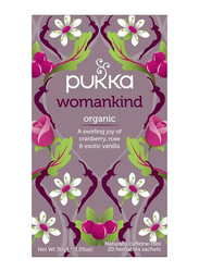 Pukka Womankind, Organic Herbal Tea with Shatavari, Cranberry & Rose Flower - 20 Tea Bags