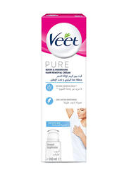 Veet Pure Bikini & Underarm Hair Removal Cream & Finishing Cream, 100ml