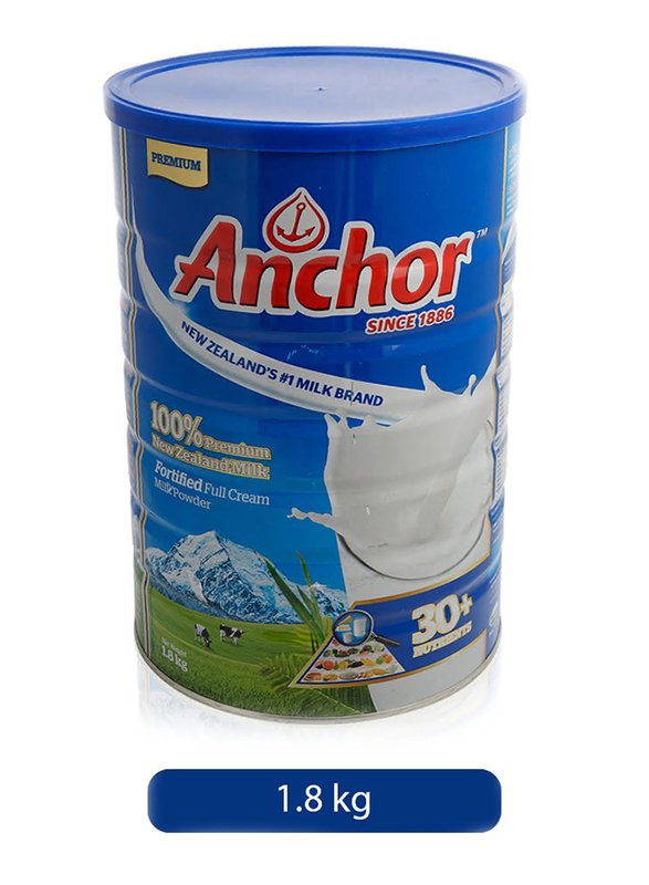 Anchor Full Cream Milk Powder Tin, 1.8 Kg