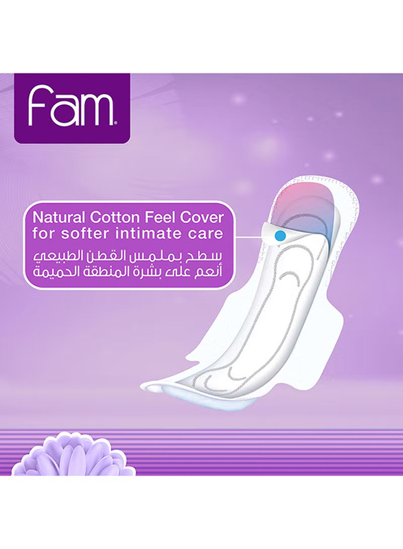 Fam Maxi Folded With Wings Feminine Sanitary Pads, 10 Pads