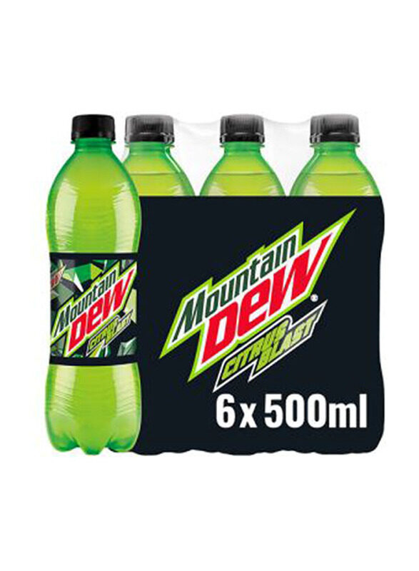 

Mountain Dew Citrus Blast Soft Drink Bottle, 6 x 500ml