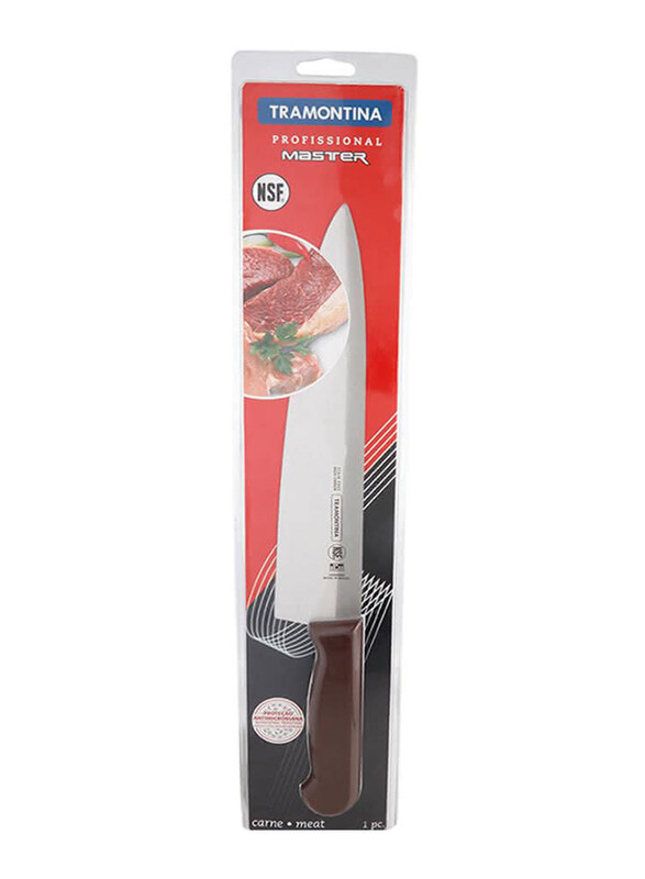

Tramontina 10-inch Meat Knife, 24620140, Brown/Silver