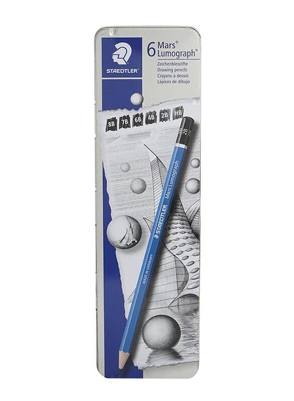 

Staedtler StaEDT Perfumeler Lumograph Pencil, 6 Pieces, Black
