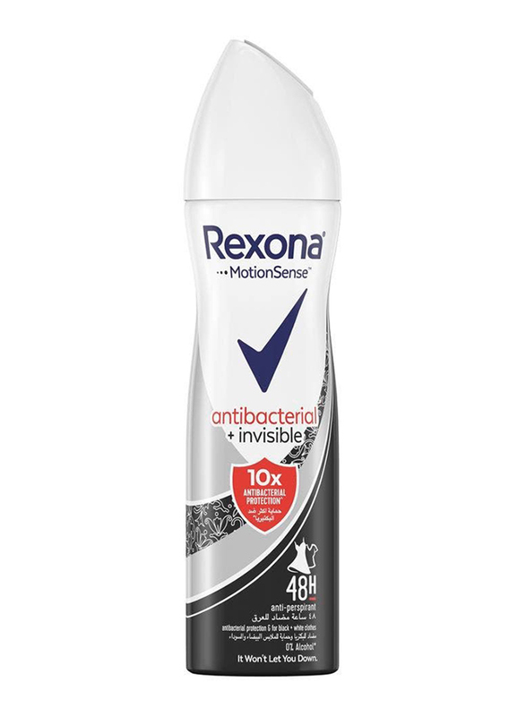 Rexona Antibacterial Invisible Antiperspirant Deodorant for Women, 150ml