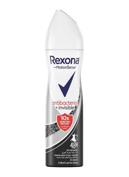 Rexona Antibacterial Invisible Antiperspirant Deodorant for Women, 150ml