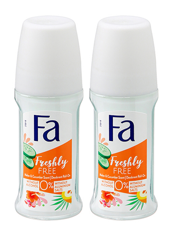 Fa Cucumber & Melon Roll On, 2x50ml