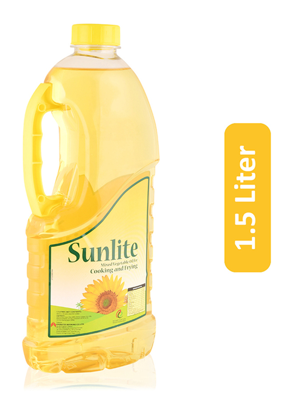 Sunlite Mixed Vegetable Oil for Cooking & Frying, 1.5 Liter