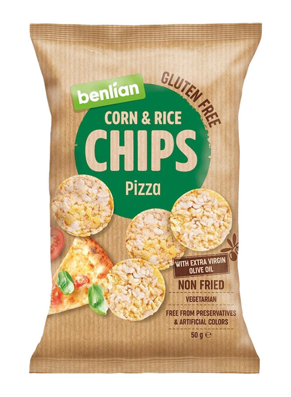 Benlian Rice & Corn Snacks Pizza, 50g