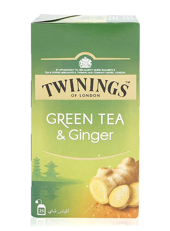 Twinings Green Tea & Ginger, 25 Tea Bags