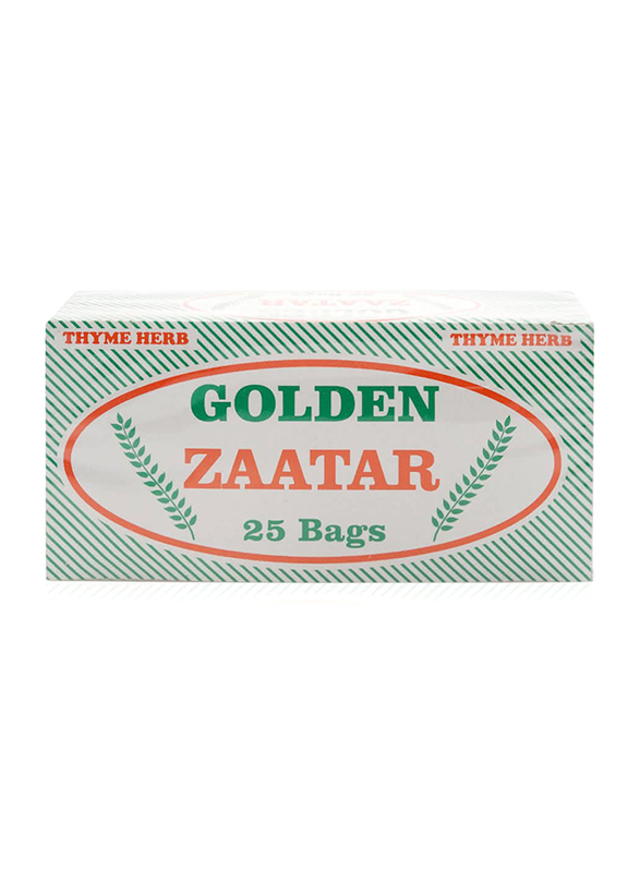 Golden Zaatar Thyme Herbal Tea, 25 Tea Bags