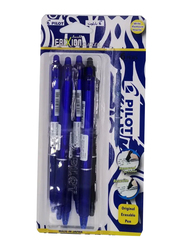 Pilot Frixion Clicker Roller Ball Pen, Blue, 0.7mm, 6 Pieces