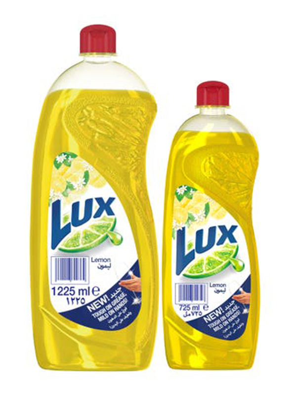 

Lux Lemon Dish Wash Liquid, 1225ml + 725ml