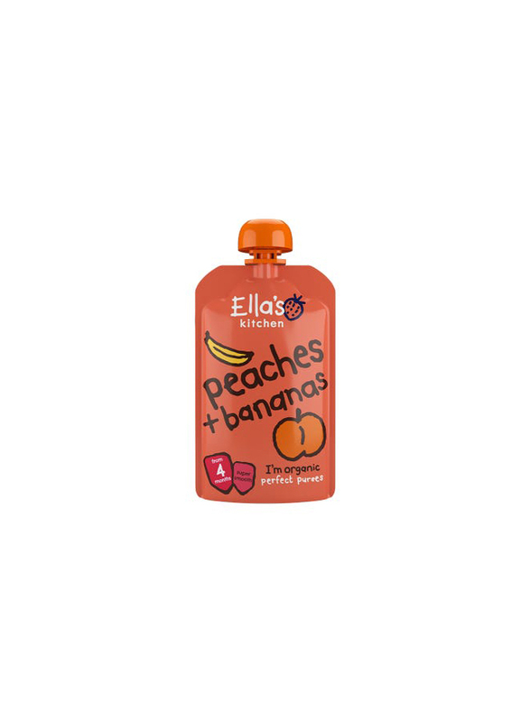 Ella's Kitchen Peaches Plus Banana Fruit Puree - 120 g