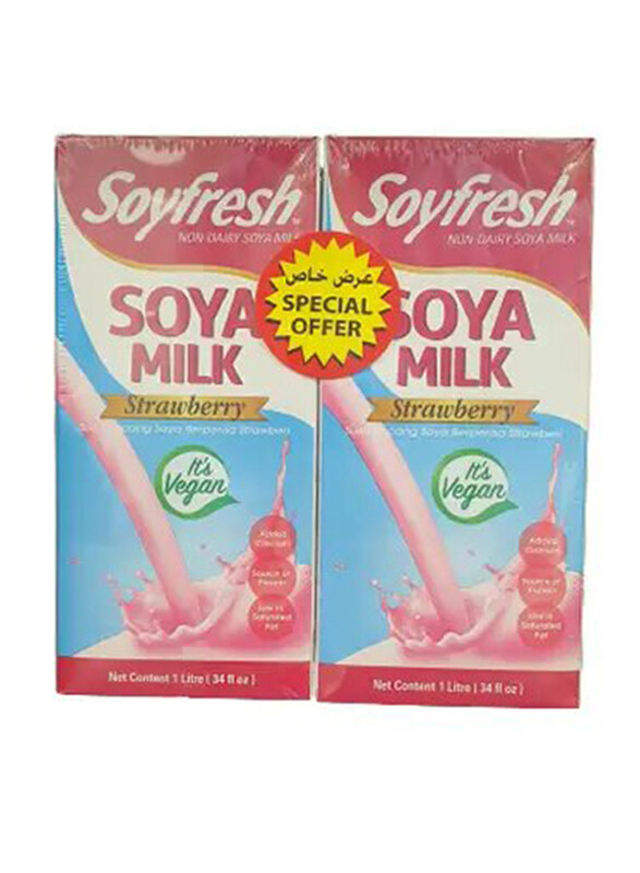 Soy Fresh Soya Milk Strawberry, 1 lt