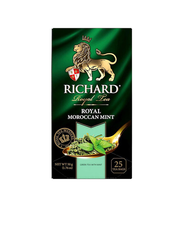 Richard Royal Moroccan Green Tea with Mint, 25 Tea Bags